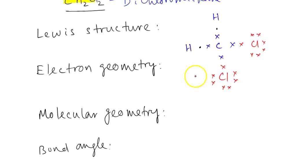 Ch2cl2 Lewis Structure Molecular Geometry