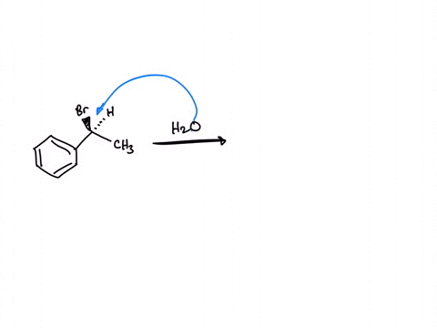 this-molecule-undergoes-a-substitution-reaction-when-stirred-with-water-in-the-box-draw-all-possible-substitution-products-show-the-correct-stereochemistry-using-wedges-and-dashes-be-sure-to-draw-all-
