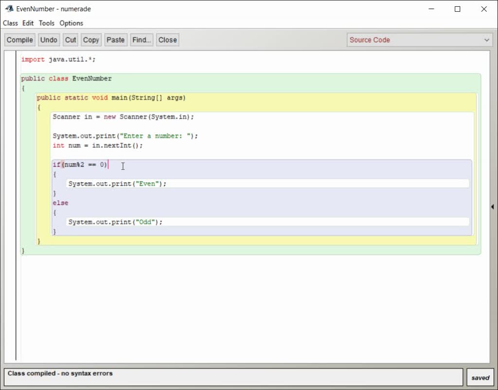 SOLVED: find a code find even numbers