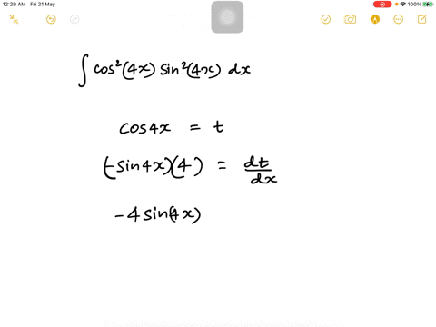 solve-integral-cos24xsin4x