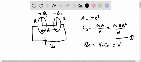 10-a-parallel-plate-capacitor-having-circular-plates-of-radius-r-and-separation-d-is-charged-to-potential-difference-by-battery-it-is-then-removed-from-the-battery-if-the-plates-are-moved-fa-49305
