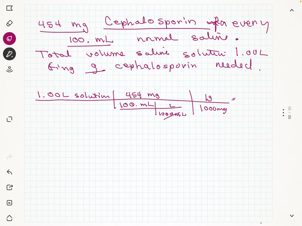 SOLVED a pharmacy technician is asked to prepare an antibiotic IV that