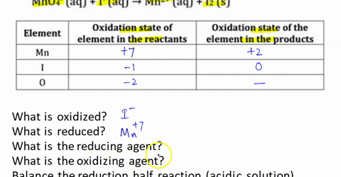 given-the-following-equation-mno4-aq-1-aq-mn-aq-iz-s-fill-in-the-following-table-of-oxidation-states-for-each-of-the-elements-in-the-products-and-reactants-oxidation-state-of-oxidation-state-19284
