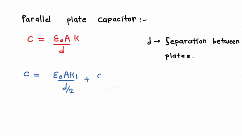 please-answer-a-parallel-plate-capacitor-has-square-plates-that-are-500-cm-on-each-side-and-320-mm-apart-the-space-between-the-plates-is-completely-filled-with-two-square-slabs-of-dielectric-55673