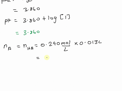A buffer solution is prepared which is 0.290 M both in...
