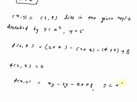 point-find-the-absolute-maximum-and-absolute-minimum-of-the-function-fzy-xy-2y-4r-8on-the-region-on-or-above-y-x2-and-on-or-below-y-5-as-usual-ignore-unneeded-answer-blanks-and-iist-points-l-95618