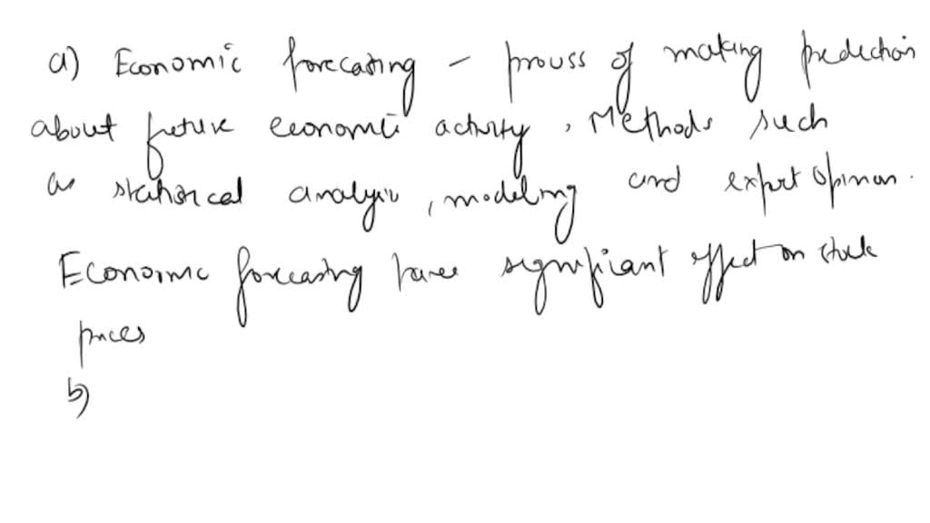 SOLVED A thorough study has shown that the economic situation and