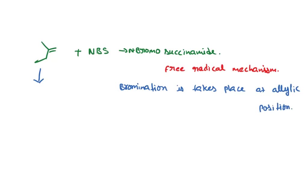 SOLVED 'The compound below is treated with Nbromosuccinimide (NBS) in