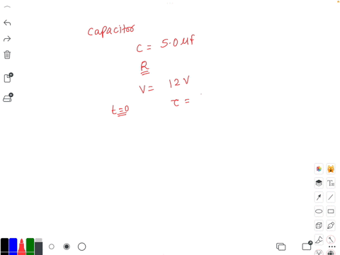 an-uncharged-50-f-capacitor-and-a-resistor-are-connected-in-series-to-a-12-v-battery-and-an-open-switch-to-form-a-simple-rc-circuit-the-switch-is-closed-at-t-0-s-the-time-constant-of-the-circuit-is-40