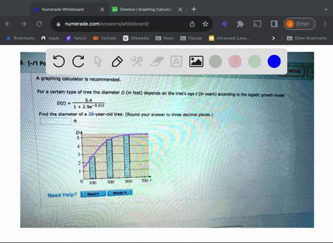in-points-details-salgtrig4-42030mi-mynj7e-graphing-calculator-recommended-for-certain-type-of-tree-the-diameter-in-feet-depends-on-the-trees-a90-in-years-according-the-logistlc-gowth-model-38526