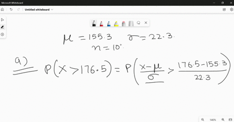 a-population-of-values-has-a-normal-distribution-with-p-1553-and-w-223-you-intend-t0-draw-random-sample-of-size-n-h10-find-the-probability_that-a-single-randomly-selected-value-is-greater-th-83058