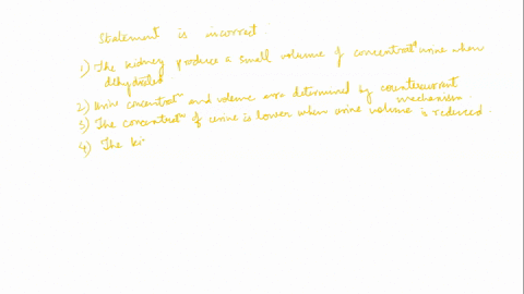 question-40-which-of-the-following-is-incorrect-the-kidneys-produce-a-small-volume-of-concentrated-urine-when-dchydratcd-urine-concentration-and-volume-are-determincd-by-countercurrent-mecha-82077