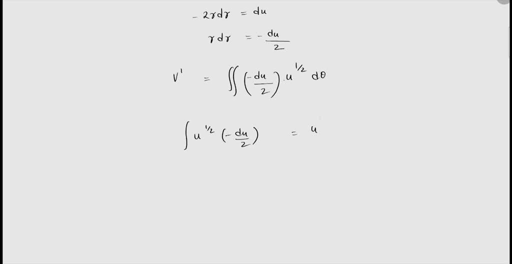 SOLVED use cylindrical coordinates A cylindrical hole of radius a is
