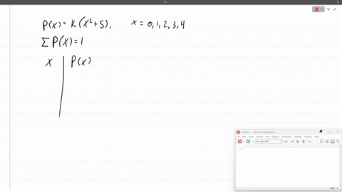 find-the-value-of-k-so-that-the-following-function-can-serve-as-a-probability-distribution-of-the-discrete-random-variable-x-pxkleftx25right-quad-text-for-x01234