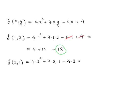 compute-the-following-values-for-the-given-function-fxy-4x2-7-xy-4x-4-f12-f21-f-12-f2-1