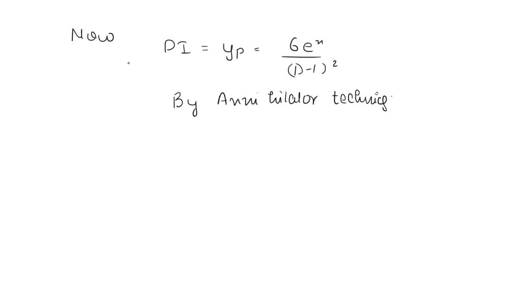 SOLVED Determine the general solution to the given differential