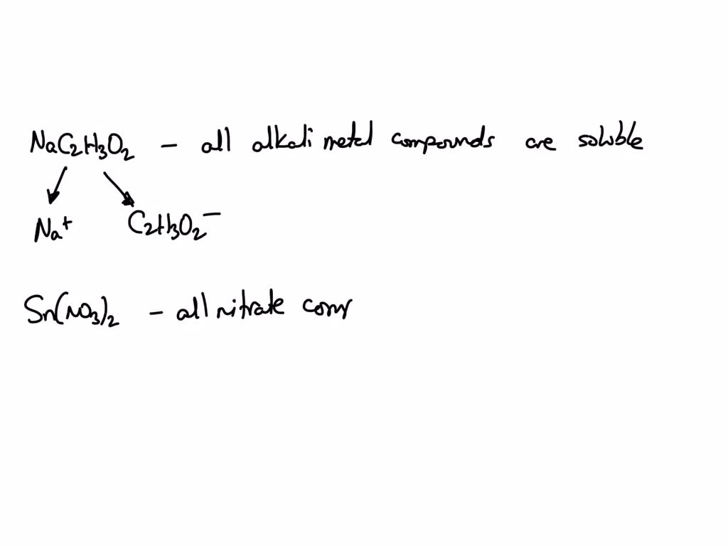 Determine Whether Each Of The Following Compounds Is Soluble SOLVED: Determine whether each of the following compounds is soluble or