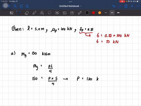 simply-supported-beam-of-length-2-50-m-subjected-to-a-concentrated-load-applied-at-mid-span-assume-that-the-load-is-normally-distributed-with-pp-100-kn-and-coefficient-of-variation-6p-025-_-78875