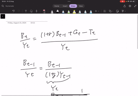 derive-the-evolutionary-equation-for-debt-to-gdp-ratio-from-the-government-budget-constraint-and-explain-how-to-reduce-it-ive-attached-a-picture-of-in-class-notes-what-is-fiscal-policy-gover-42504