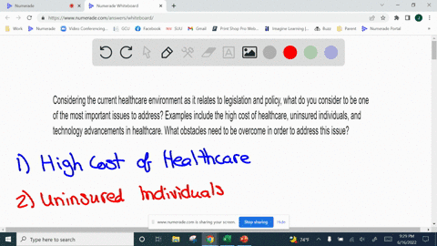 considering-the-current-healthcare-environment-as-it-relates-to-legislation-and-policy-what-do-you-consider-to-be-one-of-the-most-important-issues-to-address-examples-include-the-high-cost-o-87686