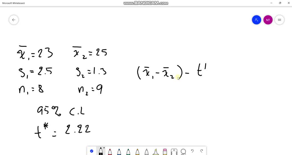 SOLVED: Let the following sample of 8 observations be drawn from a ...