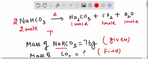 when-nahco3-is-heated-above-270-c-it-decomposes-to-na2co3-h2o-and-co2-calculate-the-mass-of-co2-produced-from-the-decomposition-of-7600-g-of-nahco3-59787