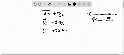 an-object-moves-in-the-x-direction-only-under-a-constant-acceleration-its-acceleration-is-4-ms-in-the-x-direction-it-is-originally-moving-at-9-ms-in-the-x-direction-what-is-the-magnitude-of-29443