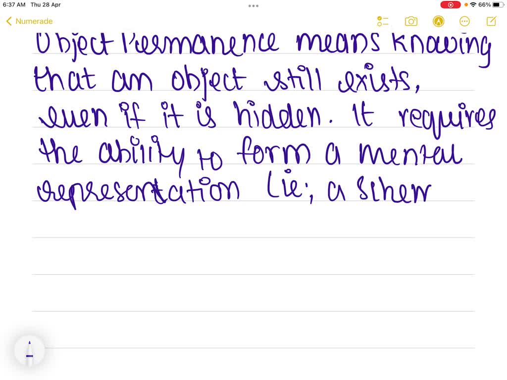SOLVED Understanding Object Permanence Indicates That A Child Has A Solved understanding object permanence indicates that a child has a