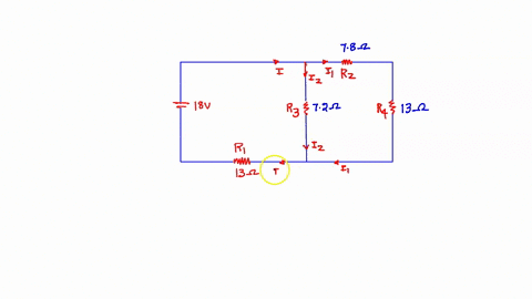 consider-the-circuit-shown-in-the-figurefigure-1-suppose-the-four-resistors-in-this-circuit-have-the-values-r1-13-r2-78-r3-72-and-r4-13-and-that-the-emf-of-the-battery-is-e-18-v-find-the-cur-01428