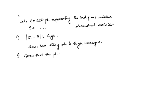 unusual-points-each-of-the-four-scatterplots-that-follow-shows-a-cluster-of-points-and-one-stray-point-for-each-answer-these-questions-1-in-what-way-is-the-point-unusual-does-it-have-high-leverage-a-l
