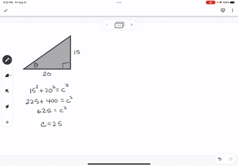 find-the-value-of-each-of-the-six-trigonometric-functions-of-the-angle-0-in-the-figure-a-20-and-b-15-sin-0-simplify-your-answer-including-any-radicals-use-integers-or-fractions-for-any-numbe-93503