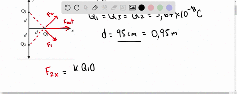 what-is-the-magnitude-of-the-net-force-on-q3-from-q1-and-q2-if-q1-q2-q3-567-x-10-8-cand-d-950-cm-q1-q3-q2-52374