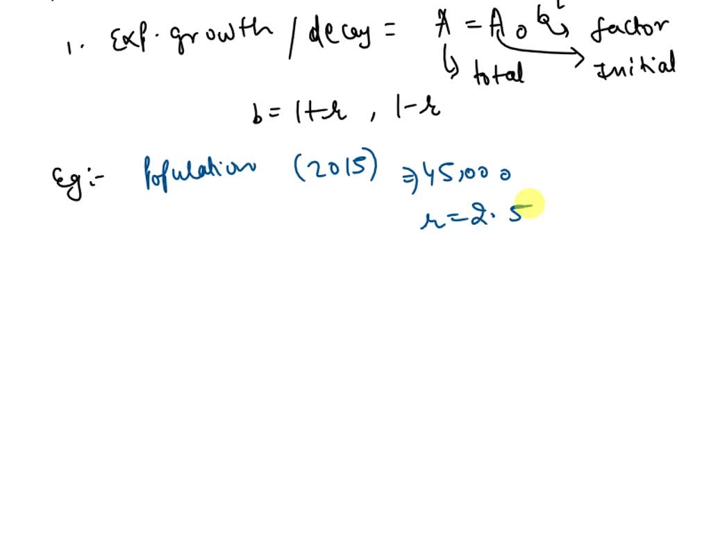 SOLVED Discuss the theory behind an application of exponential or