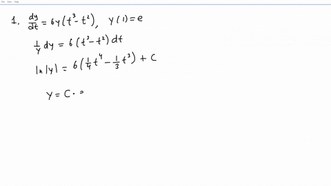 find-the-general-solution-to-the-initial-value-problems-dy-36yt3-_-t2-0-where-y1-e-dt-dy-dt-t3-0-where-y1-1-95337