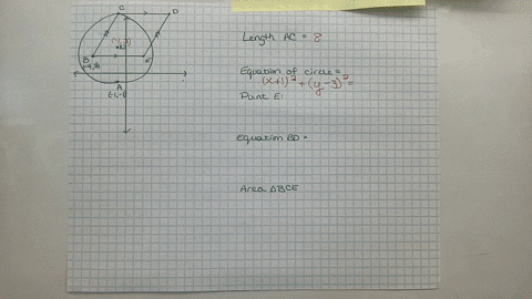 question-1-1-in-the-diagram-the-circle-centred-at-mathrmn-1-3-passes-through-mathrma-1-1-and-c-b-42-c-d-and-e-are-joined-to-form-a-parallelogram-such-that-b-e-is-parallel-to-the-x-axis-c-d-is-a-tangen