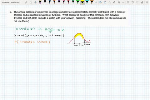 5-the-annual-salaries-of-employees-in-a-large-company-are-approximately-normally-distributed-with-a-mean-of-50000-and-a-standard-deviation-of-20000-what-percent-of-people-at-this-company-ear-50956