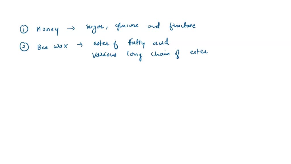 SOLVED A. Why doesn't honey dissolve in beeswax? Hint! What does honey