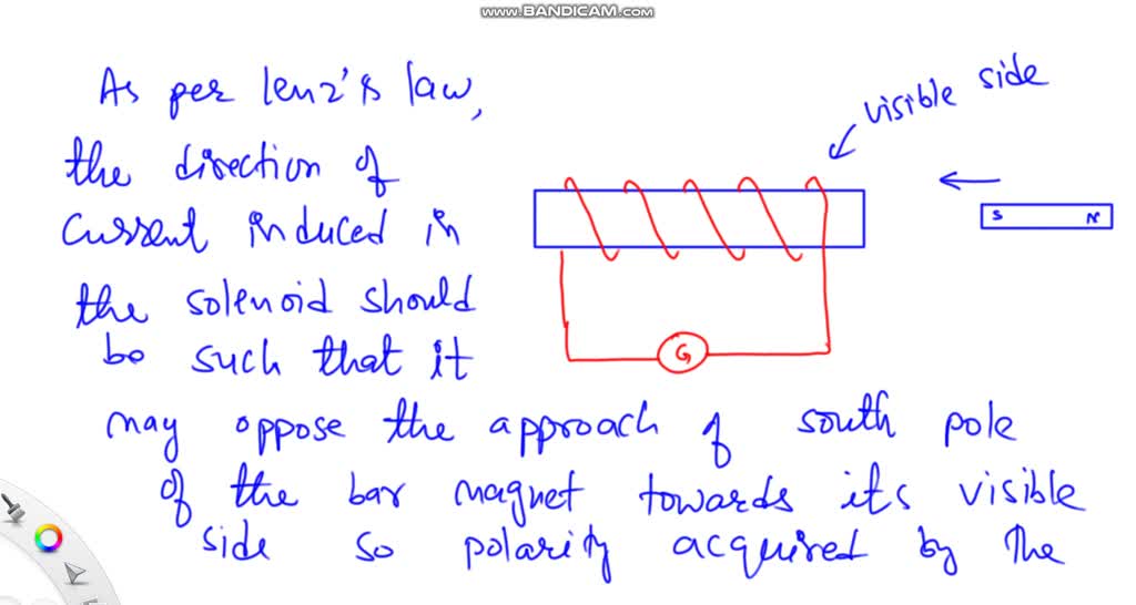 SOLVED a student attaches a galvanometer to a coil, then moves a bar