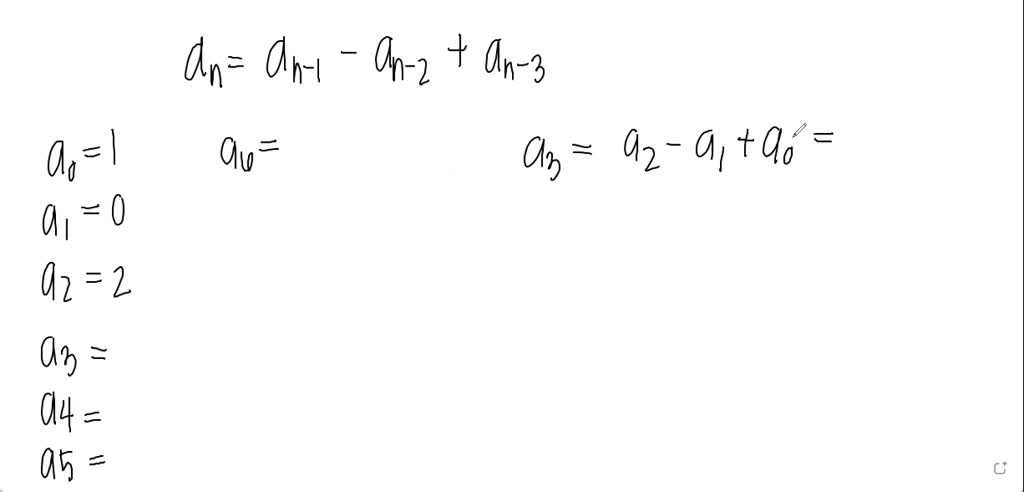 Find The First Six Terms Of The Sequence Defined By Each Of These Recurrence Relations And 5304