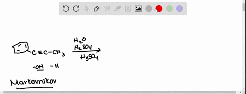 draw-the-major-organic-products-of-the-following-reactions-including-stereochemistry-when-it-is-appropriate-hzo-hzso4-hgsoa-czc-ch-use-the-wedgehash-bond-tools-to-indicate-stereochemistry-wh-63437