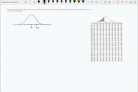 in-the-standard-normal-distribution-find-the-z-value-that-corresponds-to-the-75th-percentile-use-a-ti-83-plusti-84-plus-calculator-and-round-the-answer-to-at-least-four-decimal-places-z-must-84637