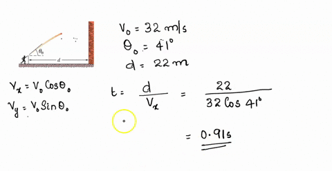 n-the-figure-vou-tnrox-ball-toward-speed-320-ms-and-angle-8-410-above-the-horizontal-the-wall-distance-does-the-bal-hit-the-wall-what-are-the-b-horizontal-and-c-verticae-components-of-its-lo-59307