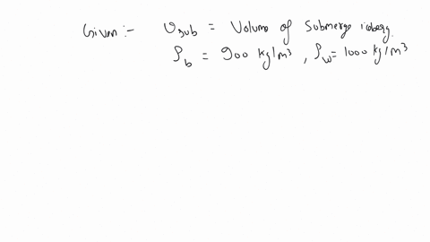 an-ice-berg-of-density-900-kgm3-is-floating-in-water-of-density-1000-kgm3-the-percentage-of-volume-of-ice-cube-outside-the-water-is-6