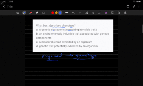 what-best-describes-phenotype-a-a-genetic-characteristic-resulting-in-visible-traits-b-an-environmentally-inducible-trait-associated-with-genetic-components-c-a-measurable-trait-exhibited-by-90928