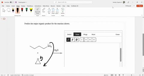predict-the-major-organic-product-for-the-reaction-shown-select-draw-rings-more-erase-h-nhz-hzo-3-97875