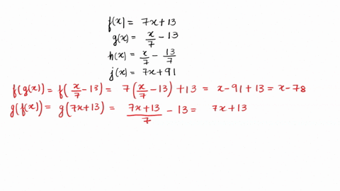 four-functions-are-given-below-perform-the-indicated-compositions-t0-determine-which-functions-are-inverse-to-each-other-be-sure-to-simplify-the-results-fz-gz-hz-jz-7x-13-13-tc-91-fgz-961-9f-67124