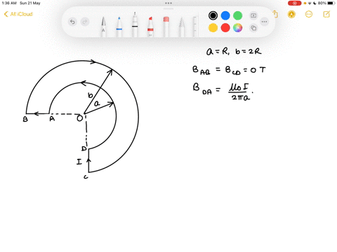 what-is-the-magnitude-of-the-magnetic-field-at-point-p-if-ar-and-b2r-92876