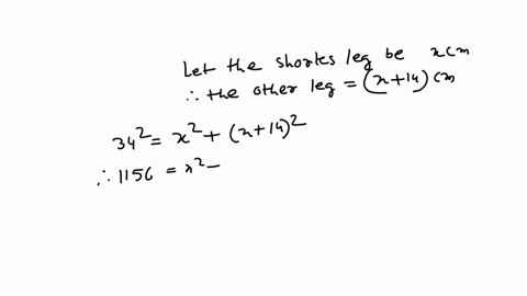 42-the-hypotenuse-of-a-right-triangle-is-34-m-and-one-leg-is-14-cm-longer-than-the-other-the-lengths-of-the-two-legs-are-qquad-and-qquad-cm-a-12-and-30-b-14-and-30-c-16-and-30-d-16-and-12