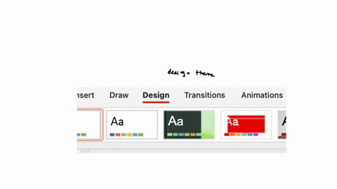to-apply-or-change-the-design-theme-of-an-existing-presentation-_____-group-of-answer-choices-click-the-design-ribbon-and-choose-a-design-from-the-themes-group-click-the-home-ribbon-and-choose-shapes