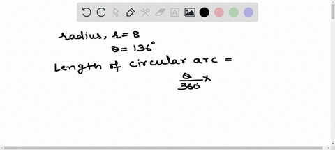 find-the-length-s-of-the-circular-arc-assume-r-8-and-136
